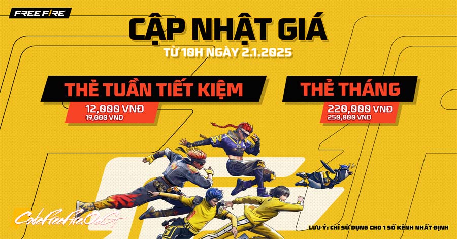 Đăng Ký Thẻ Tuần Tháng Free Fire Nhận Kim Cương Hàng Ngày